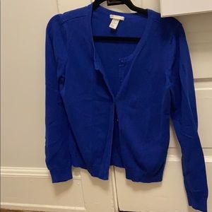 H&M basic blue cardigan